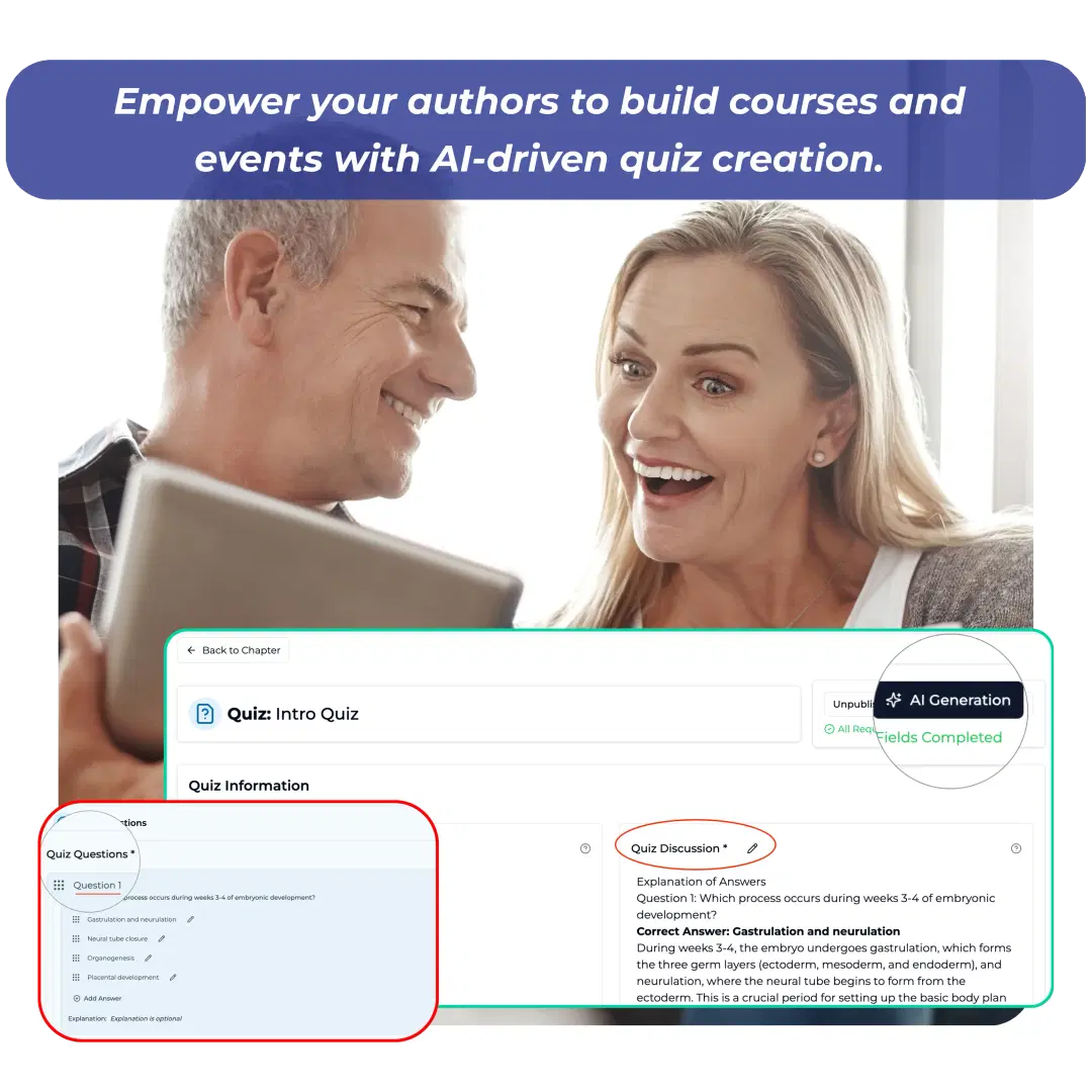 AI Quiz Builder Interface